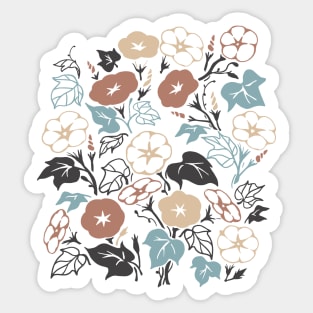 Morning Glory Flower Garden Sticker